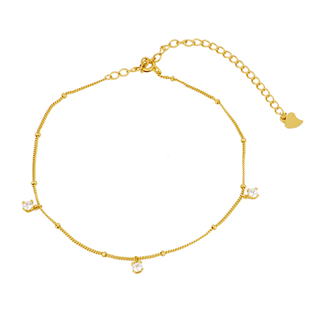 Tobilleras con circonitas